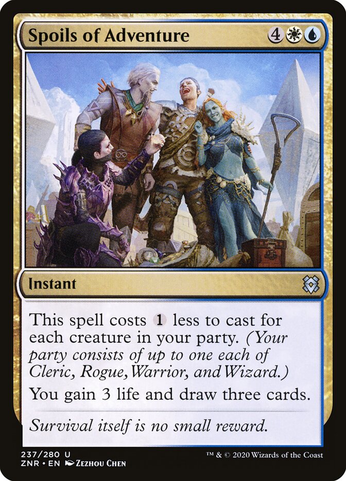 Spoils of Adventure card front