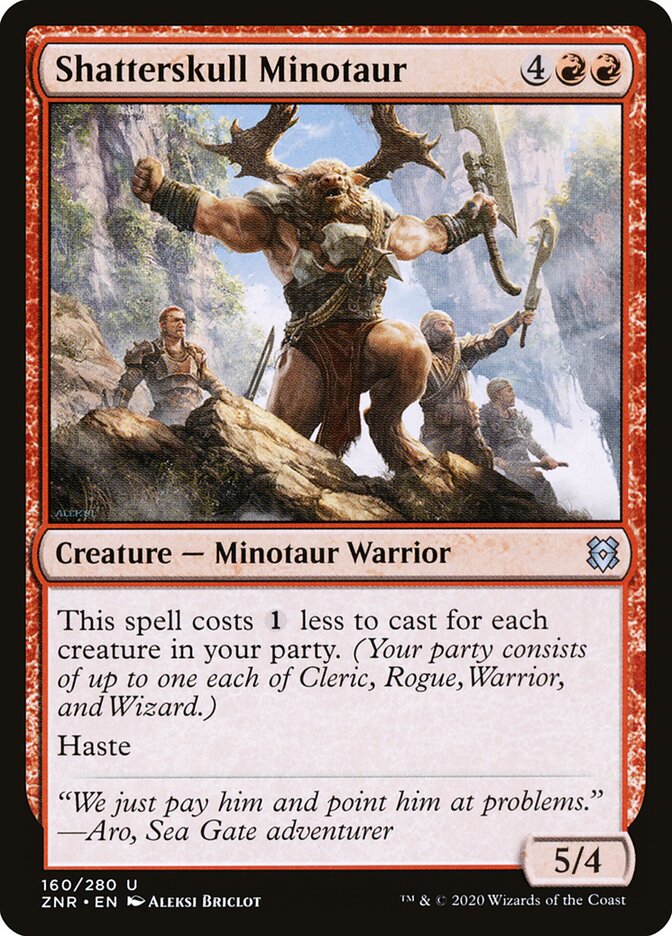 Shatterskull Minotaur card front