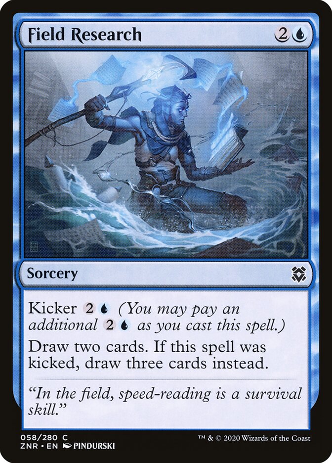 Field Research card front