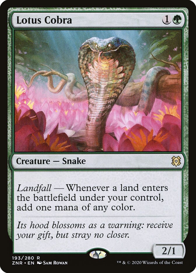 Lotus Cobra card front