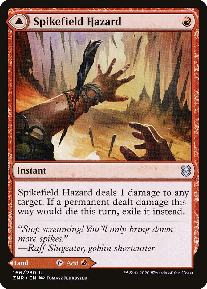 Spikefield Hazard card front