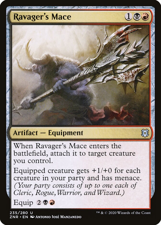 Ravager's Mace card front