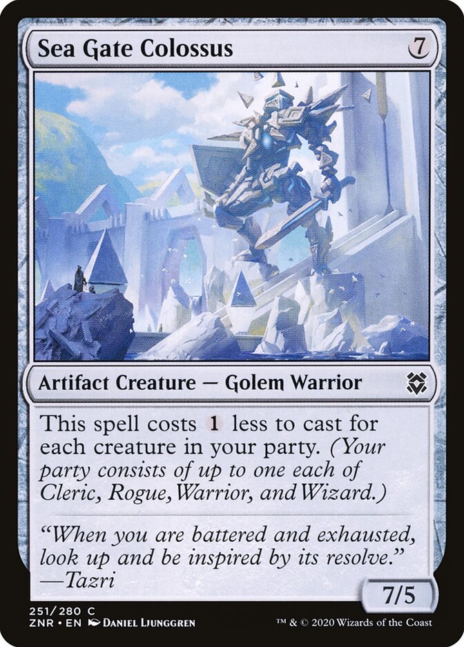 Sea Gate Colossus card front