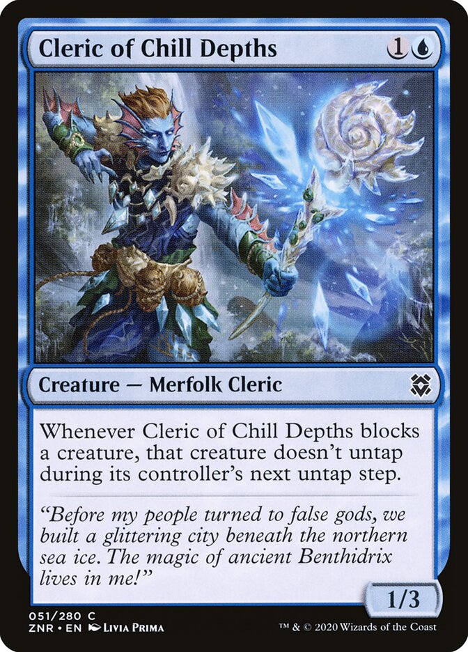 Cleric of Chill Depths card front