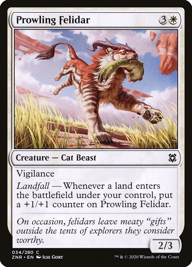 Prowling Felidar card front
