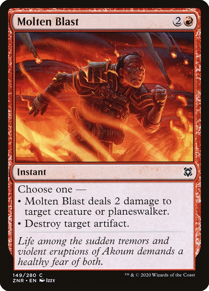Molten Blast card front