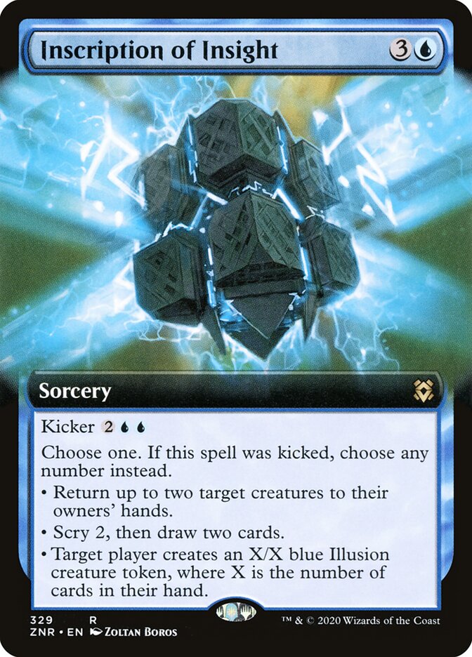 Inscription of Insight card front