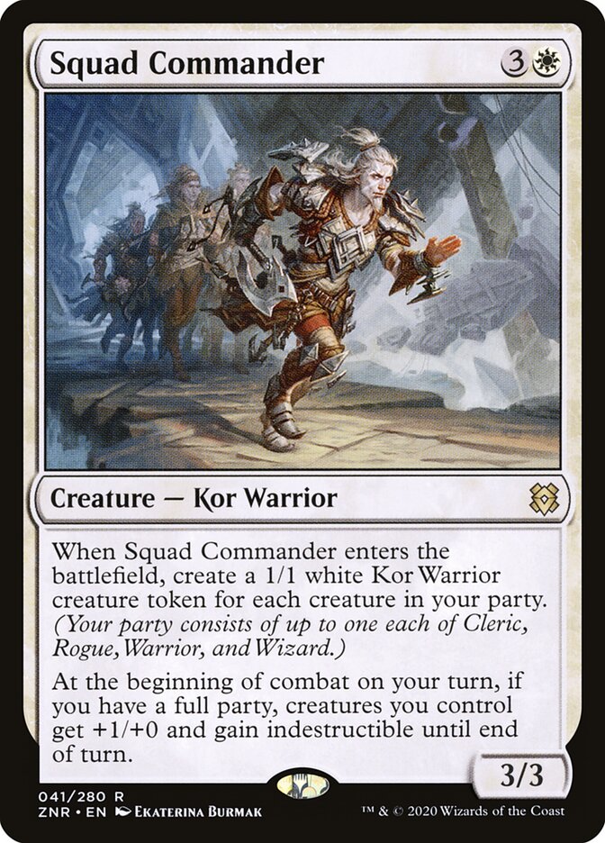 Squad Commander card front