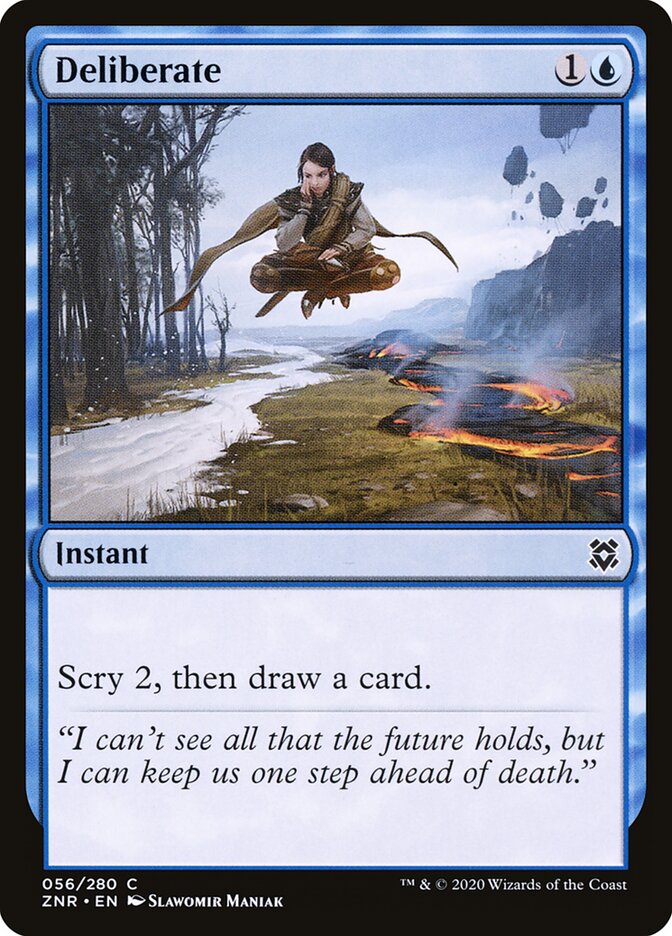 Deliberate card front
