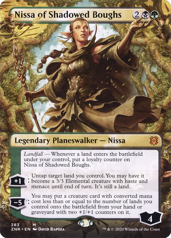 Nissa of Shadowed Boughs card front