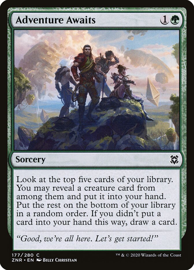 Adventure Awaits card front