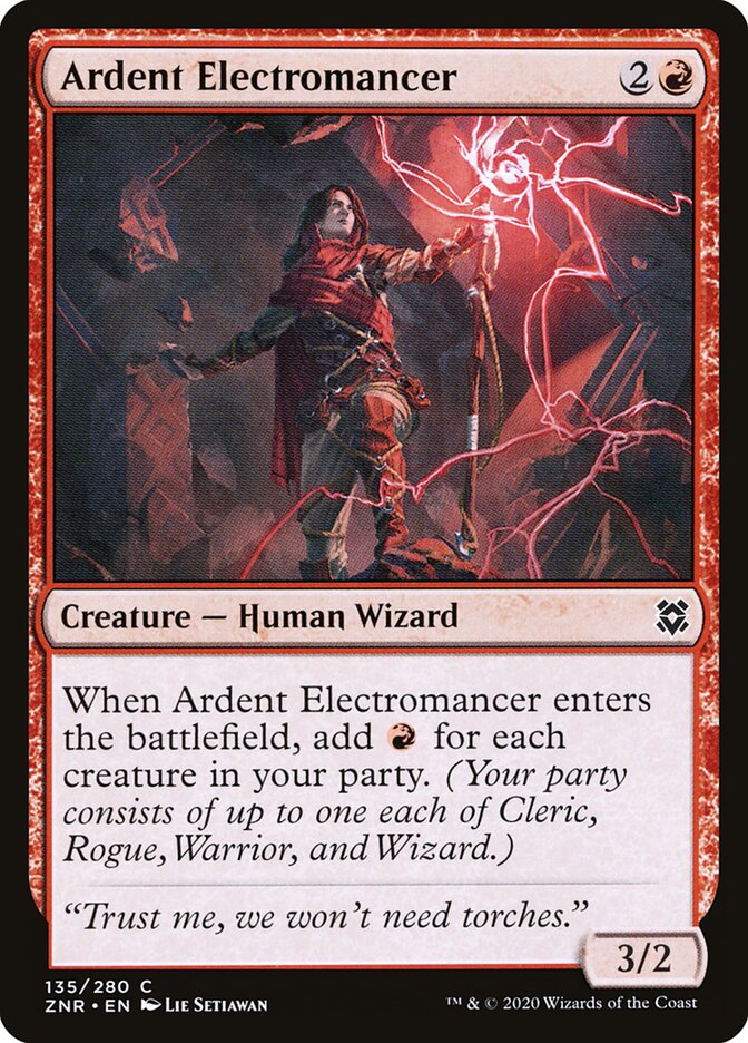 Ardent Electromancer card front