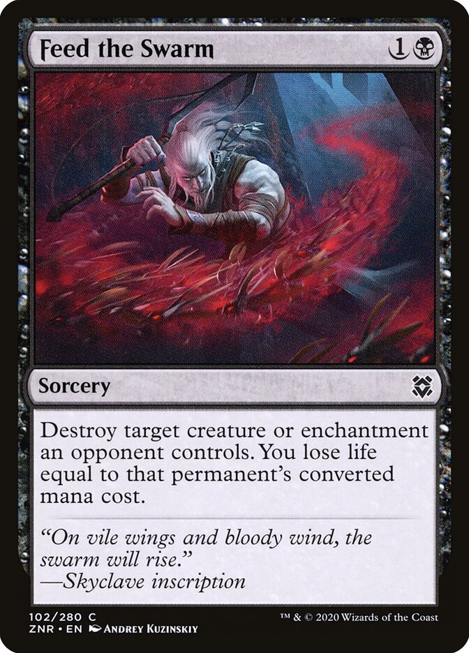 Feed the Swarm card front