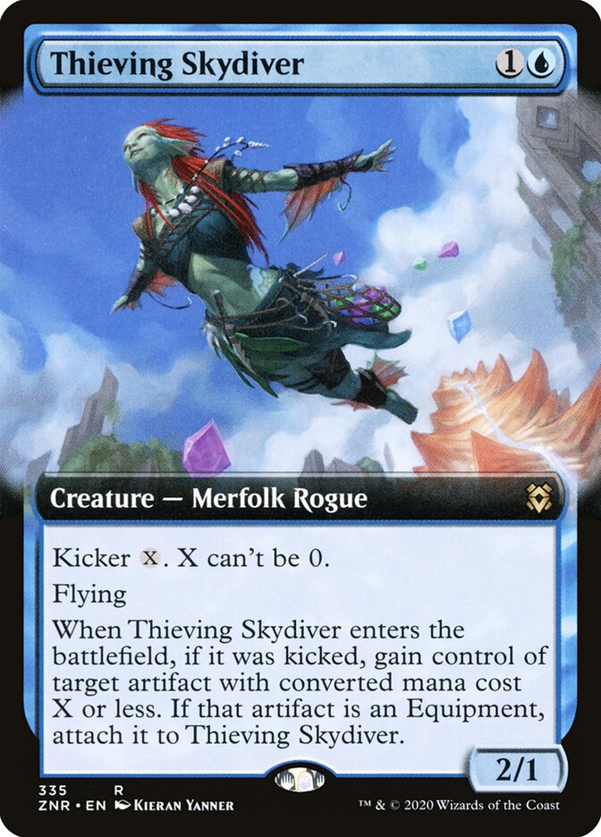 Thieving Skydiver card front