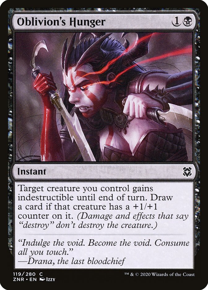 Oblivion's Hunger card front