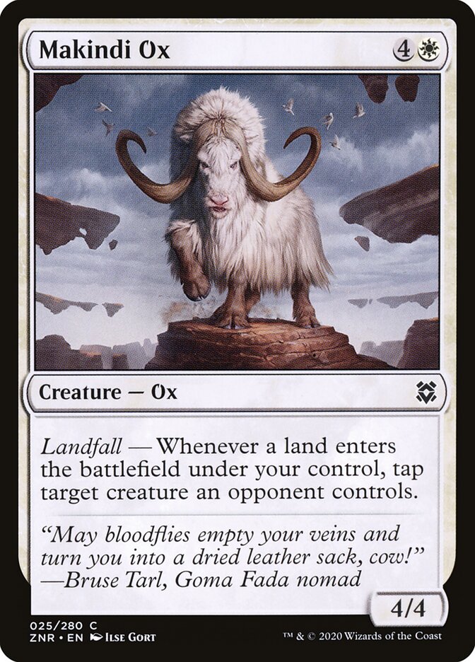 Makindi Ox card front