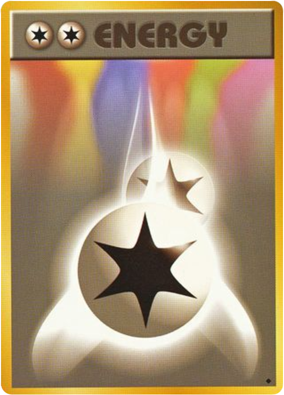 Double Colorless Energy card front