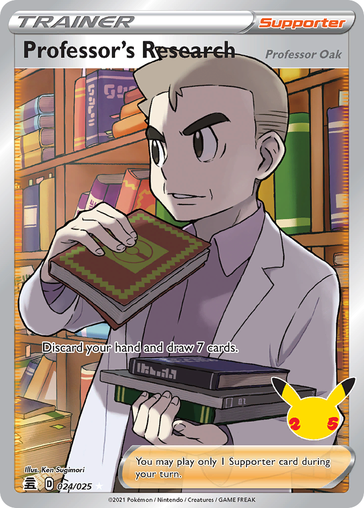 Professor's Research (Professor Oak) card front