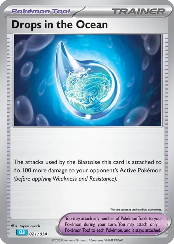 Drops in the Ocean card front
