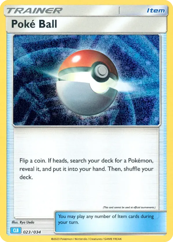 Poké Ball card front