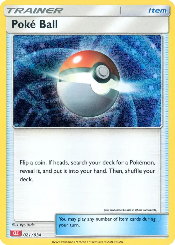 Poké Ball card front