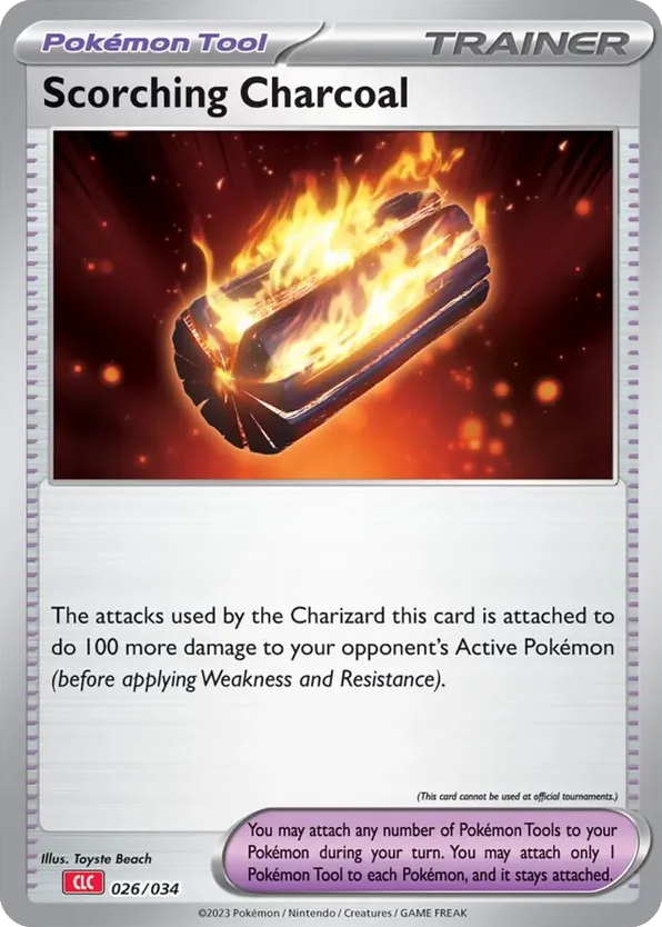 Scorching Charcoal card front