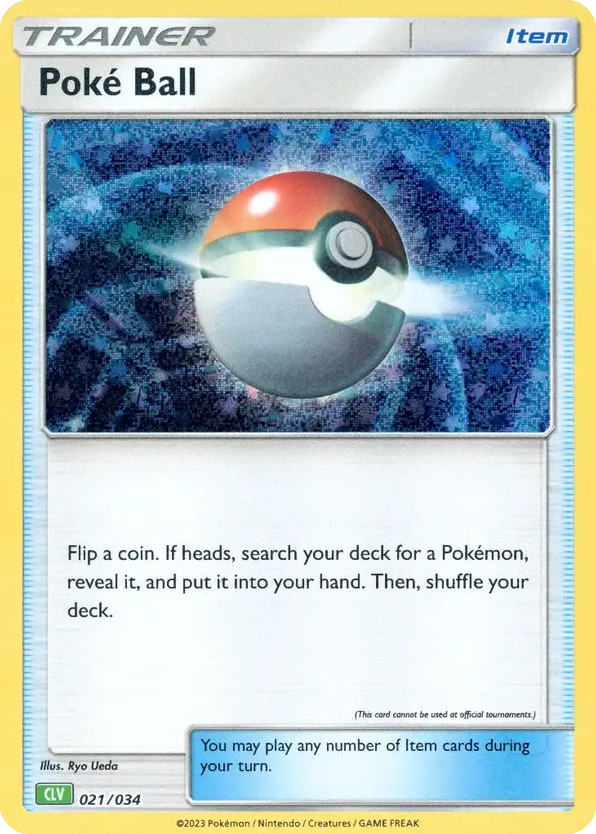 Poké Ball card front