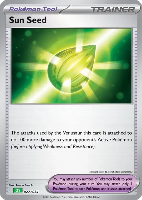 Sun Seed card front