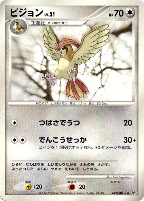 ピジョン card front