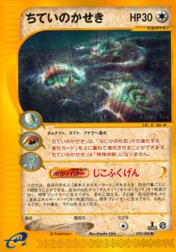 ちていのかせき card front