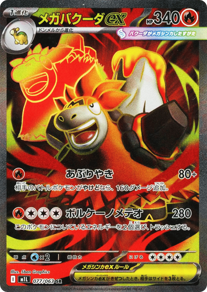Mega Camerupt ex card front