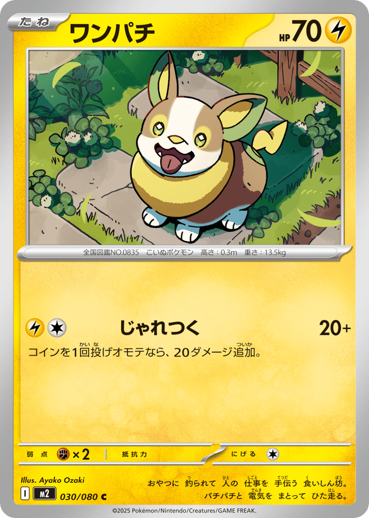 ワンパチ card front