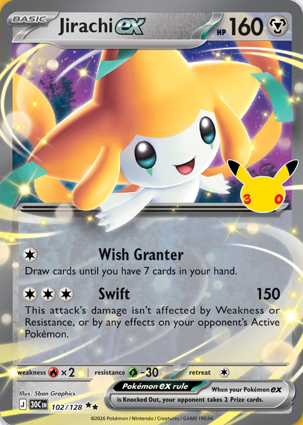 Jirachi ex card front