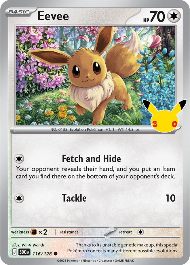 Eevee card front