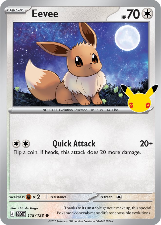 Eevee card front