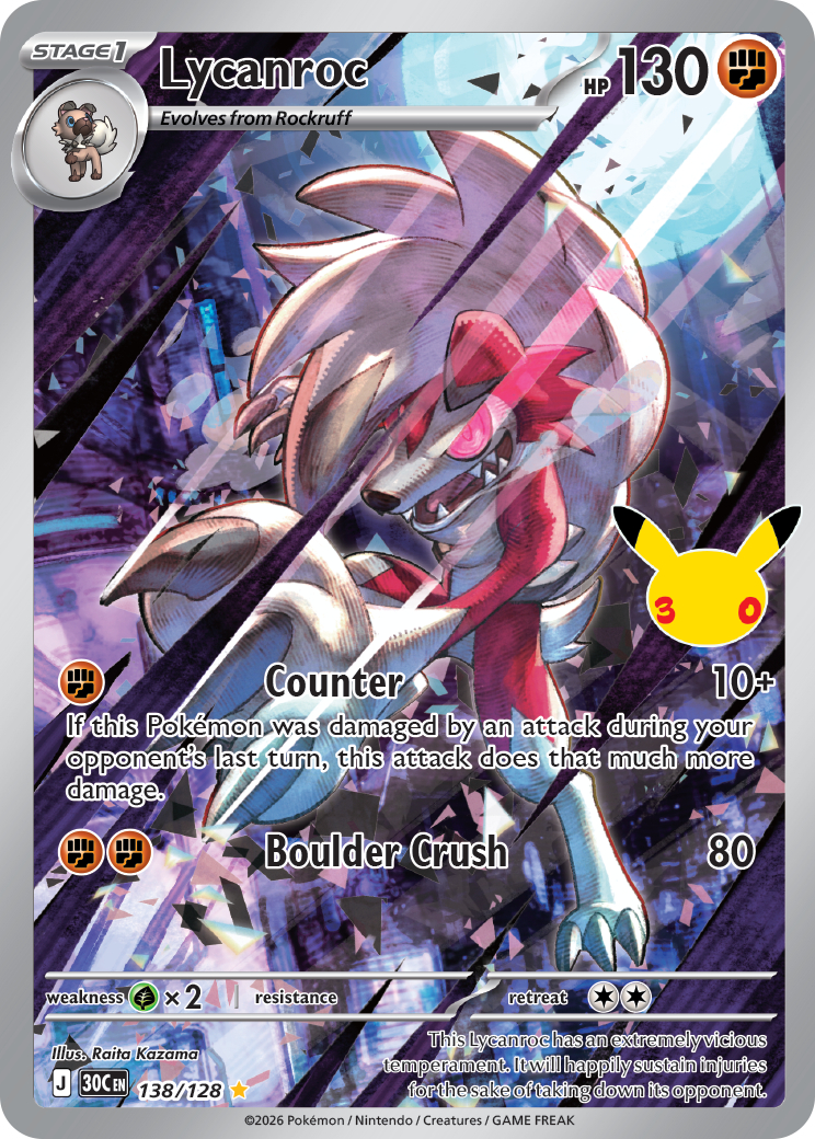 Lycanroc card front