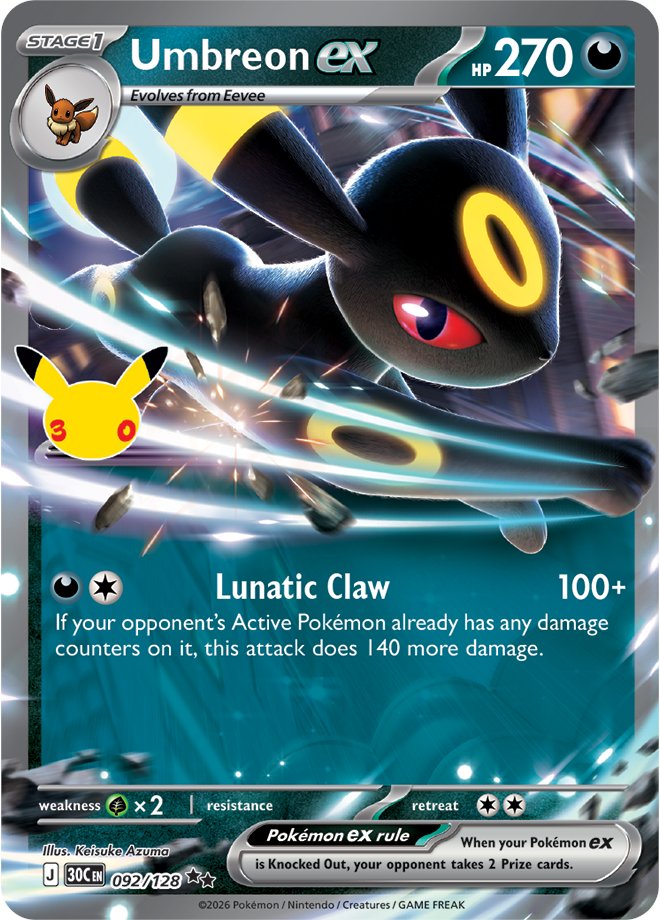 Umbreon ex card front