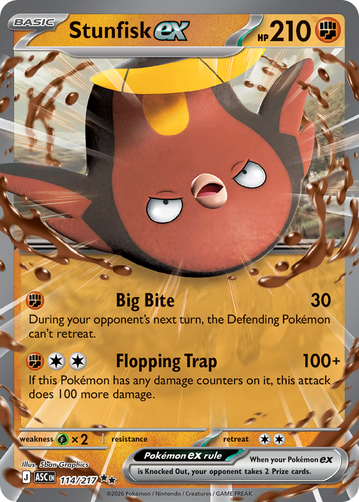 Stunfisk ex card front