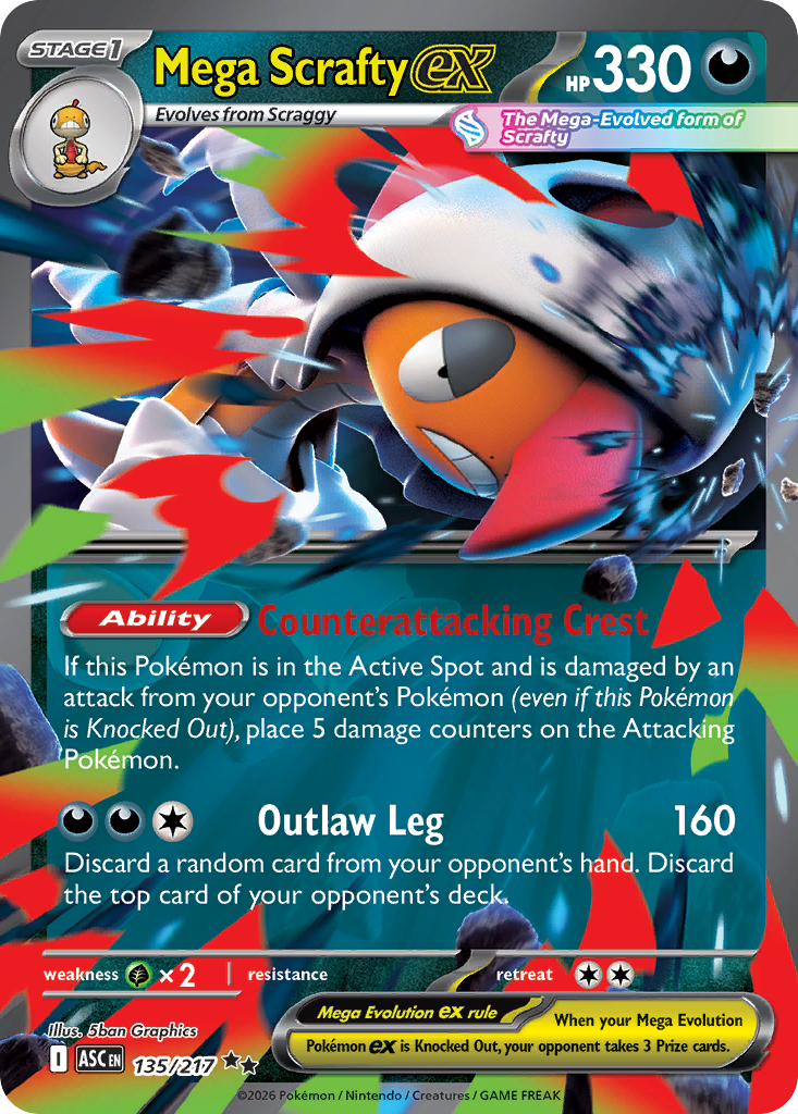 Mega Scrafty ex card front