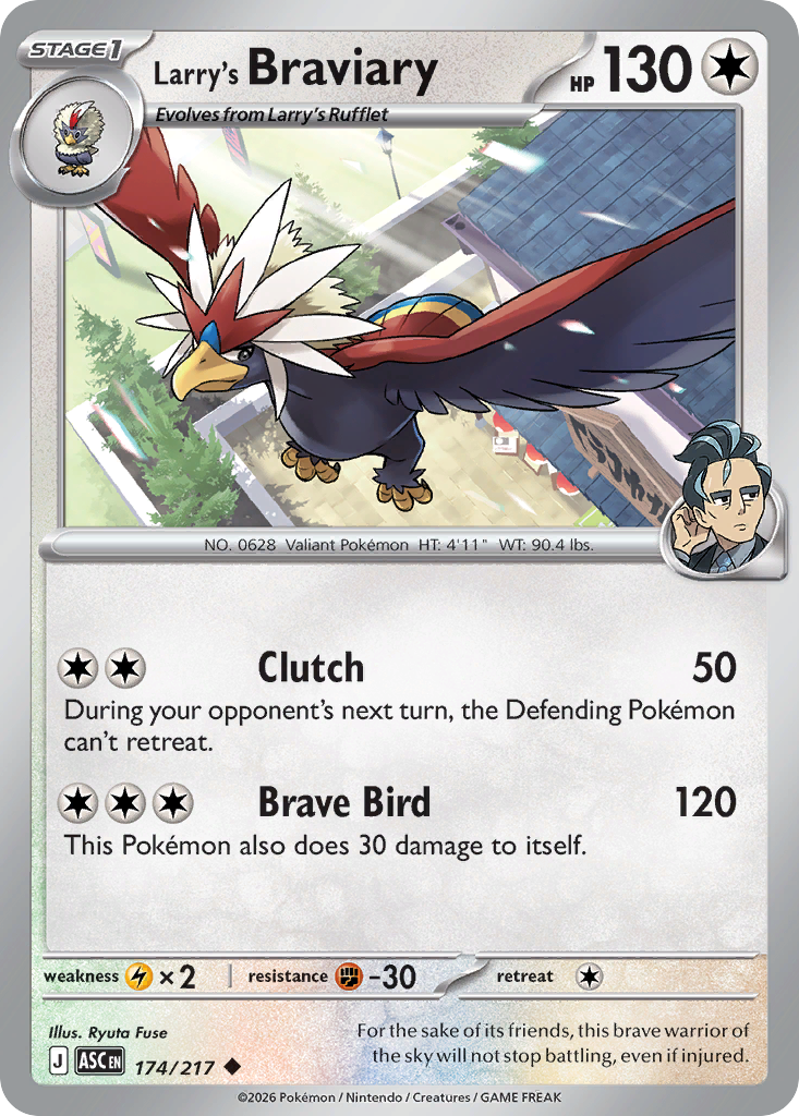 Larry's Braviary card front