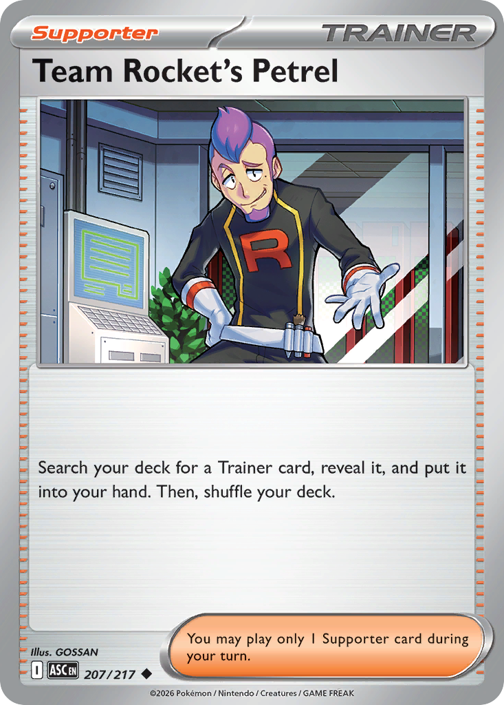 Team Rocket's Petrel card front