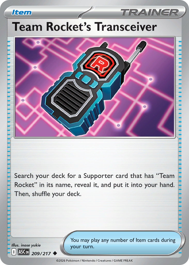 Team Rocket's Transceiver card front