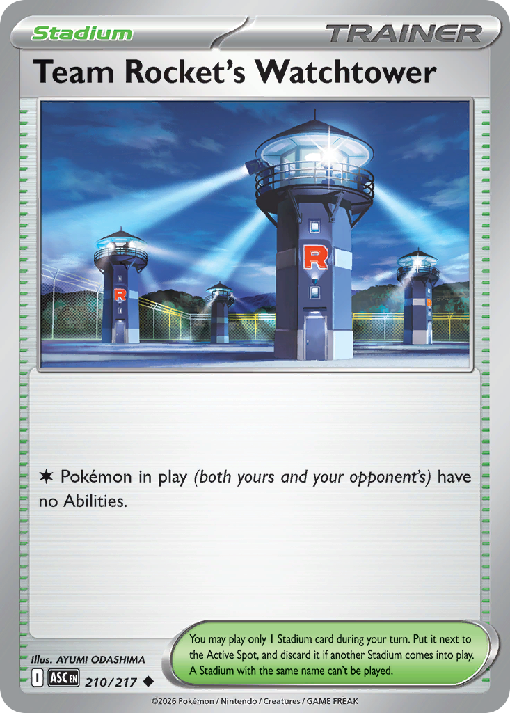 Team Rocket's Watchtower card front