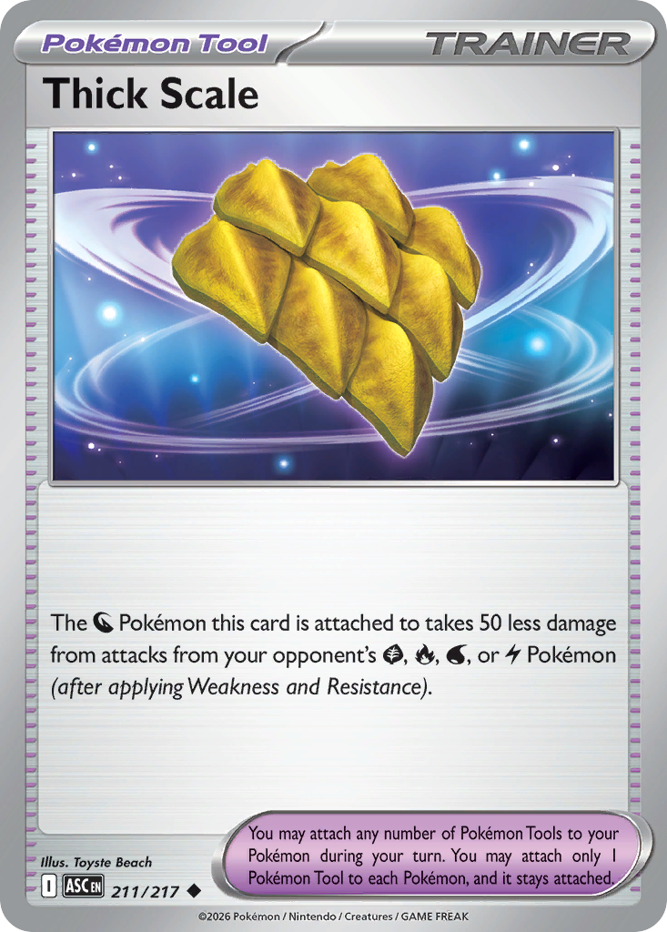 Thick Scale card front