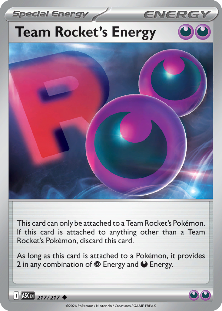 Team Rocket's Energy card front