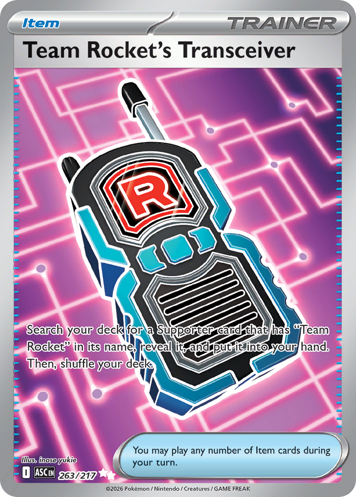Team Rocket's Transceiver card front