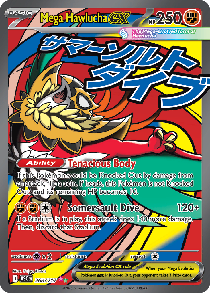 Mega Hawlucha ex card front