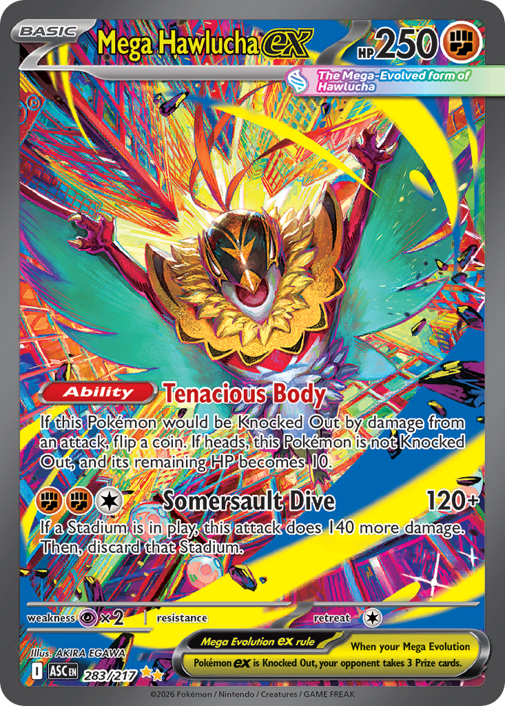 Mega Hawlucha ex card front