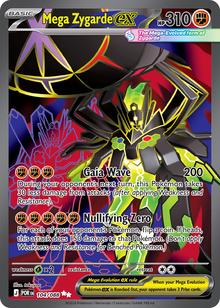 Mega Zygarde ex card front