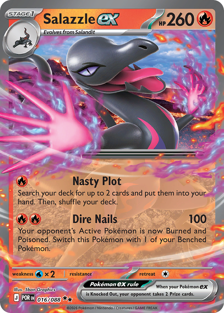 Salazzle ex card front